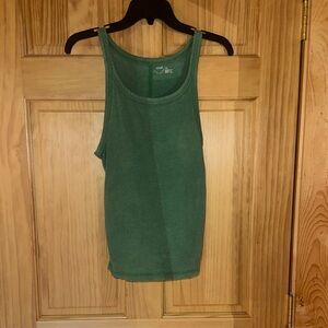 Green Sleeveless Tank Top